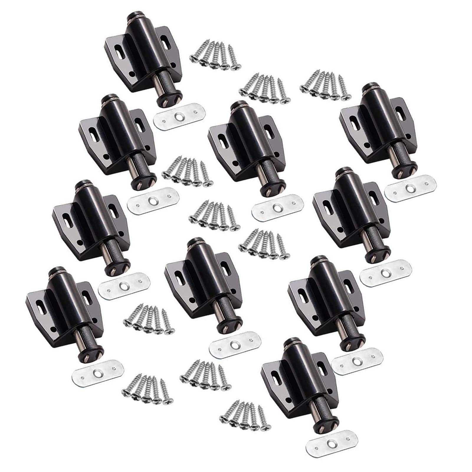 Amazon.co.jp: マグネットキャッチ 丸型 押して開けるマグネット